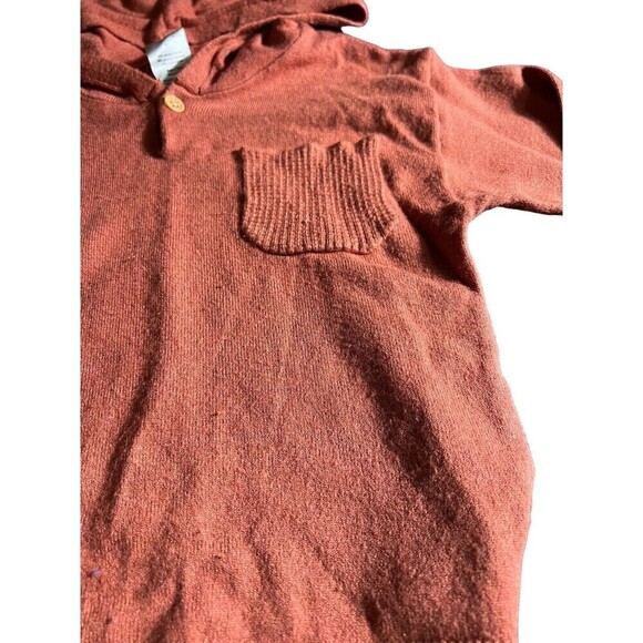 2t Ultra Soft Girls Pointed Hoodie By Modern Moments Burnt Orange Color - Picture 2 of 4